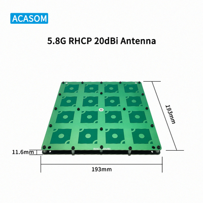 20dBi Gain Panel Long Range Drone Antenna cho bộ tăng cường công suất cao