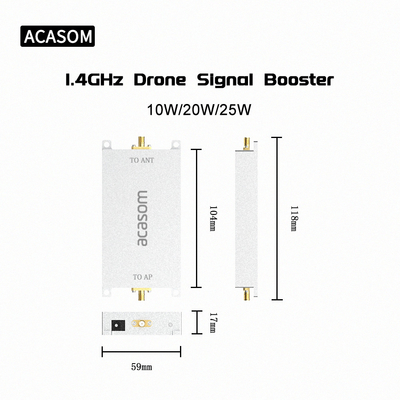 Hiệu suất 45% 40dBm 1.4GHz RF Bi-directional Amplifier Module For Wireless Extender