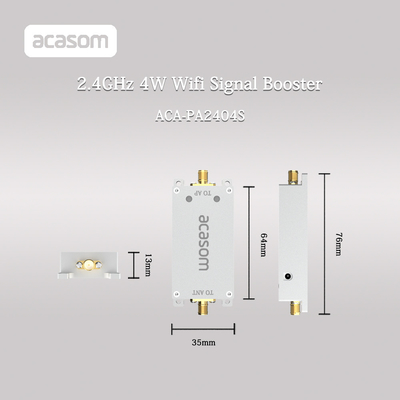 6-18V Voltage 2.4GHz Wifi Signal Booster cho máy bay không người lái 4W Power 2400-2500MHz