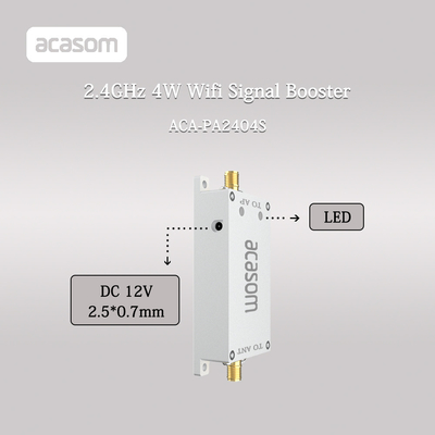 6-18V Voltage 2.4GHz Wifi Signal Booster cho máy bay không người lái 4W Power 2400-2500MHz