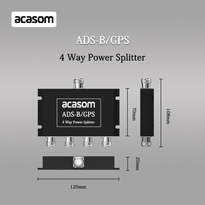 4 Way Power Splitter cho ADS-B và tín hiệu GPS 800-2150MHz N