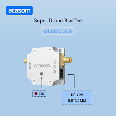 Super Drone Series DC 12V Bias Tee cho 2.4GHz Amplifier Transfer Power Supply Module