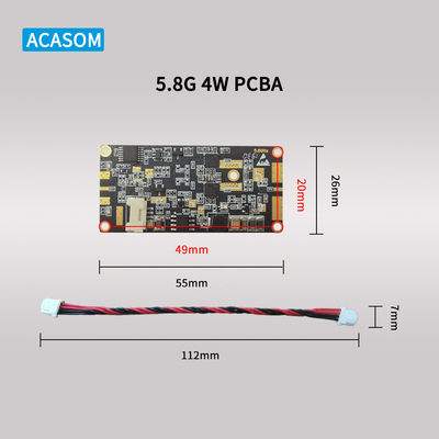 Năng lực 5W 37dBm RF Signal Booster 12V PCBA cho 5,8GHz &amp; 2,4GHz mở rộng phạm vi không dây