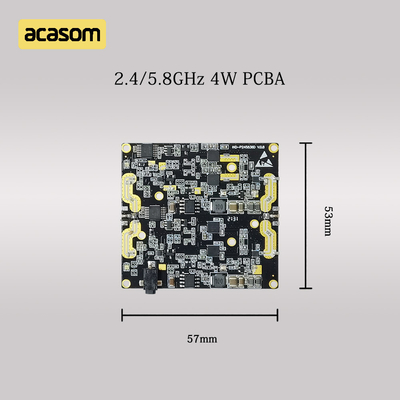 Đường băng kép 5.8GHz &amp; 2.4GHz RF Signal Booster 4W 36dBm PCBA Board Cho DC 12V