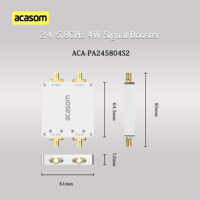 Cây tăng cường tín hiệu hai kênh 2,4 GHz 5,8 GHz Sức mạnh đầu ra tối đa P1dB 36dBm 4W