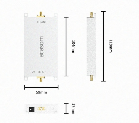 Tăng độ chính xác 5.8GHz Drone Signal Booster Amplifier 43dBm Max Output Power
