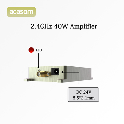 Bộ khuếch đại FPV vỏ nhôm với 2.4G 40W 24V cho các chuyến bay tầm xa