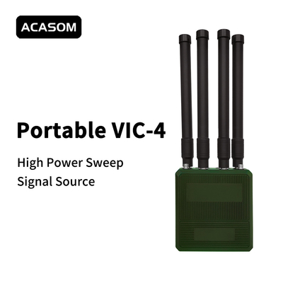 Bốn băng tần Drone RF Jammer Signal Blocker Jammer 200M 300M 400M 500M